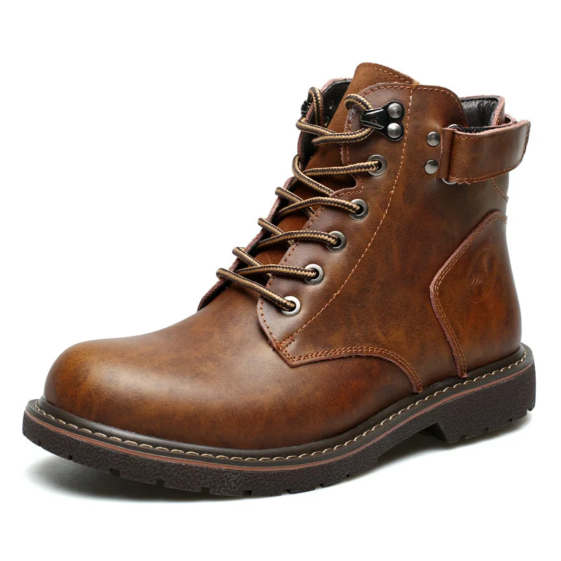 Men'S Fashion News - Luxe heren enkellaarzen, retro Britse hoge