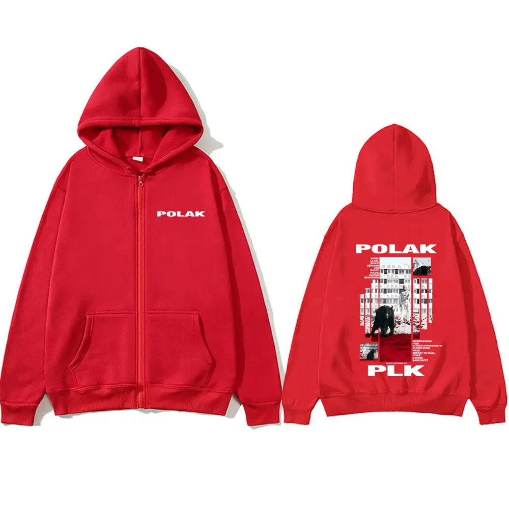 Rapper Plk Polak Print Rits Ho - Mens Fashion Zip Up Hoodies recensie en prijs