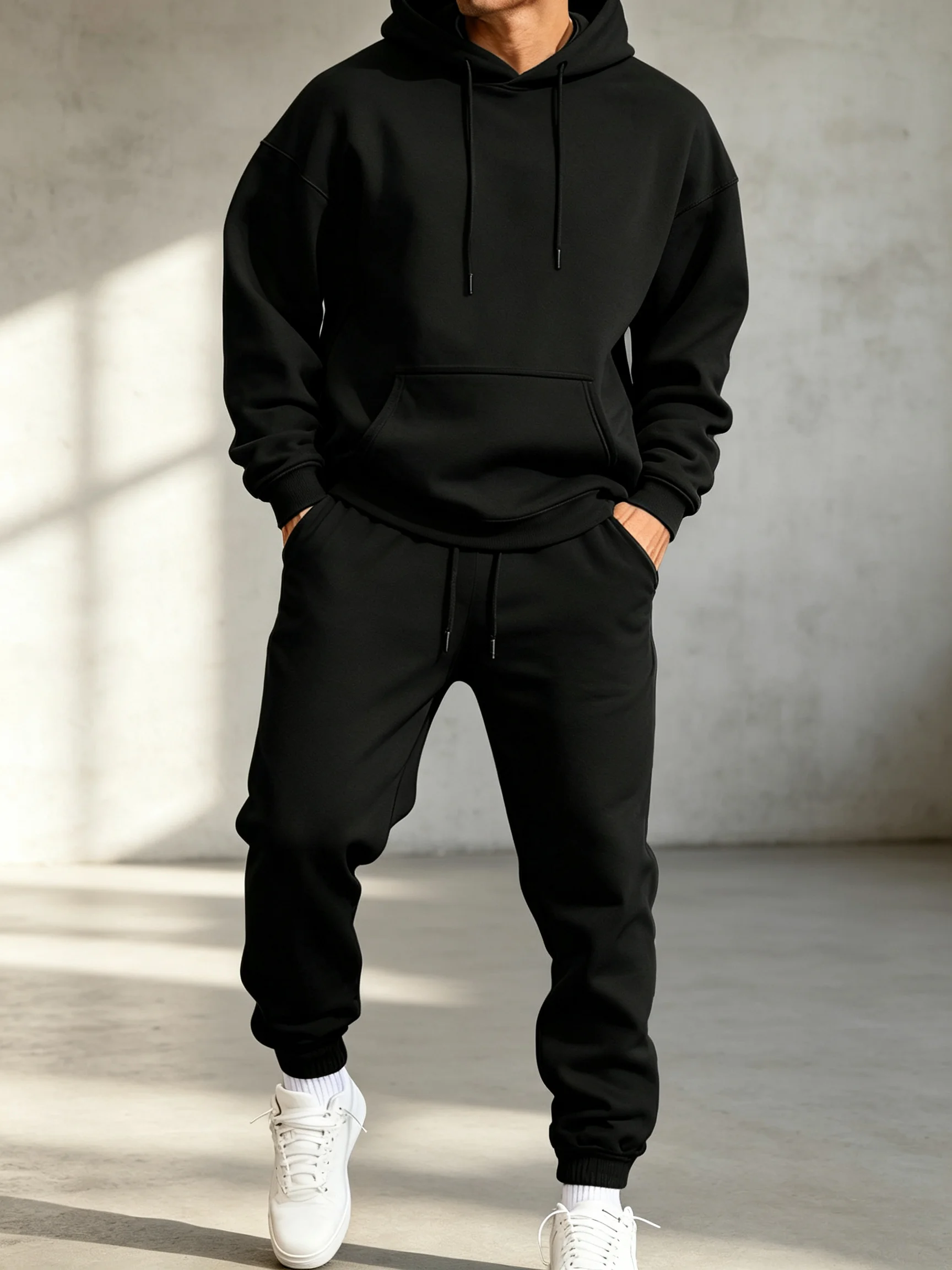 Heren Hoodie Set Winter Effen  - Mens Fashion Clothes recensie en prijs
