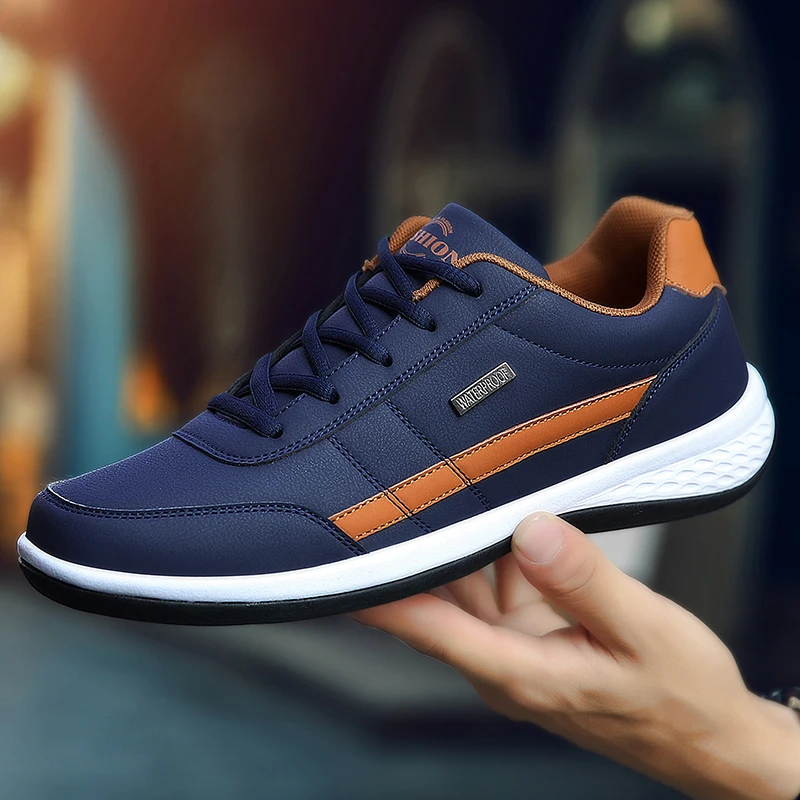 Leren PU Herenschoenen Sneaker - Mens Fashion Trainers recensie en prijs
