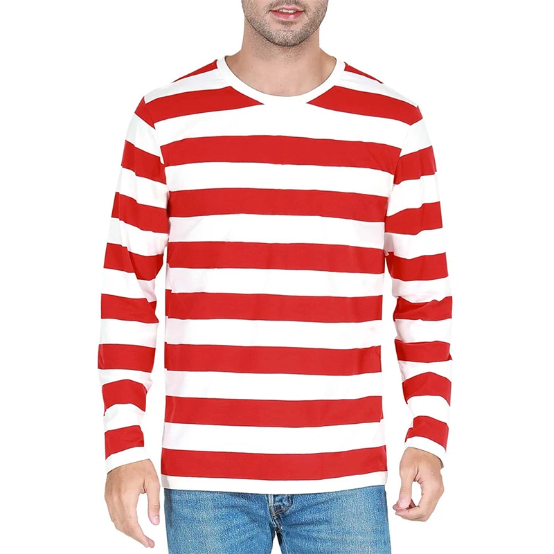 Contraststreep 3D-print Heren  - Mens Fashion Clothes recensie en prijs