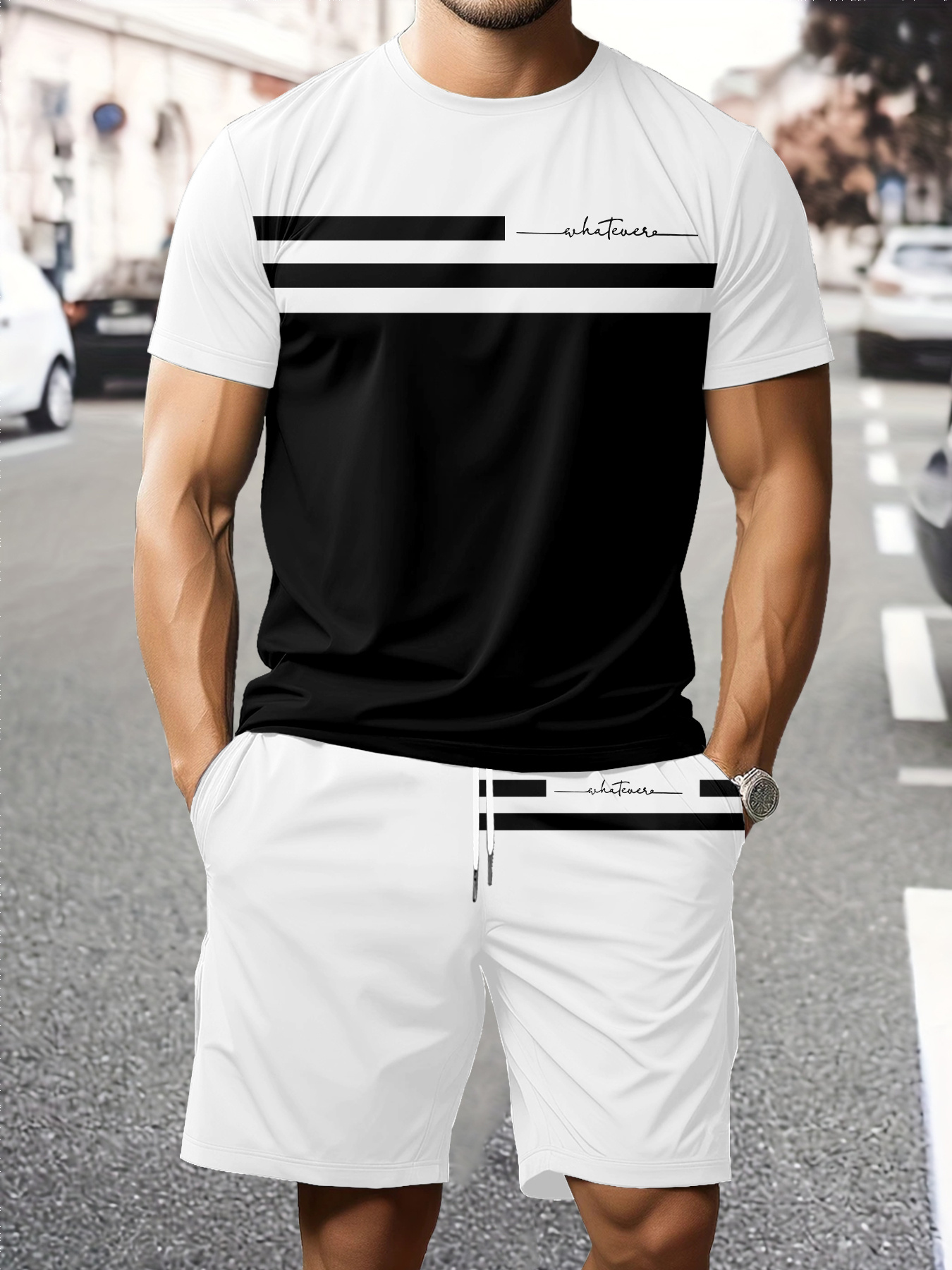 Zomerse heren shorts set met k - Men'S Fashion Videos recensie en prijs