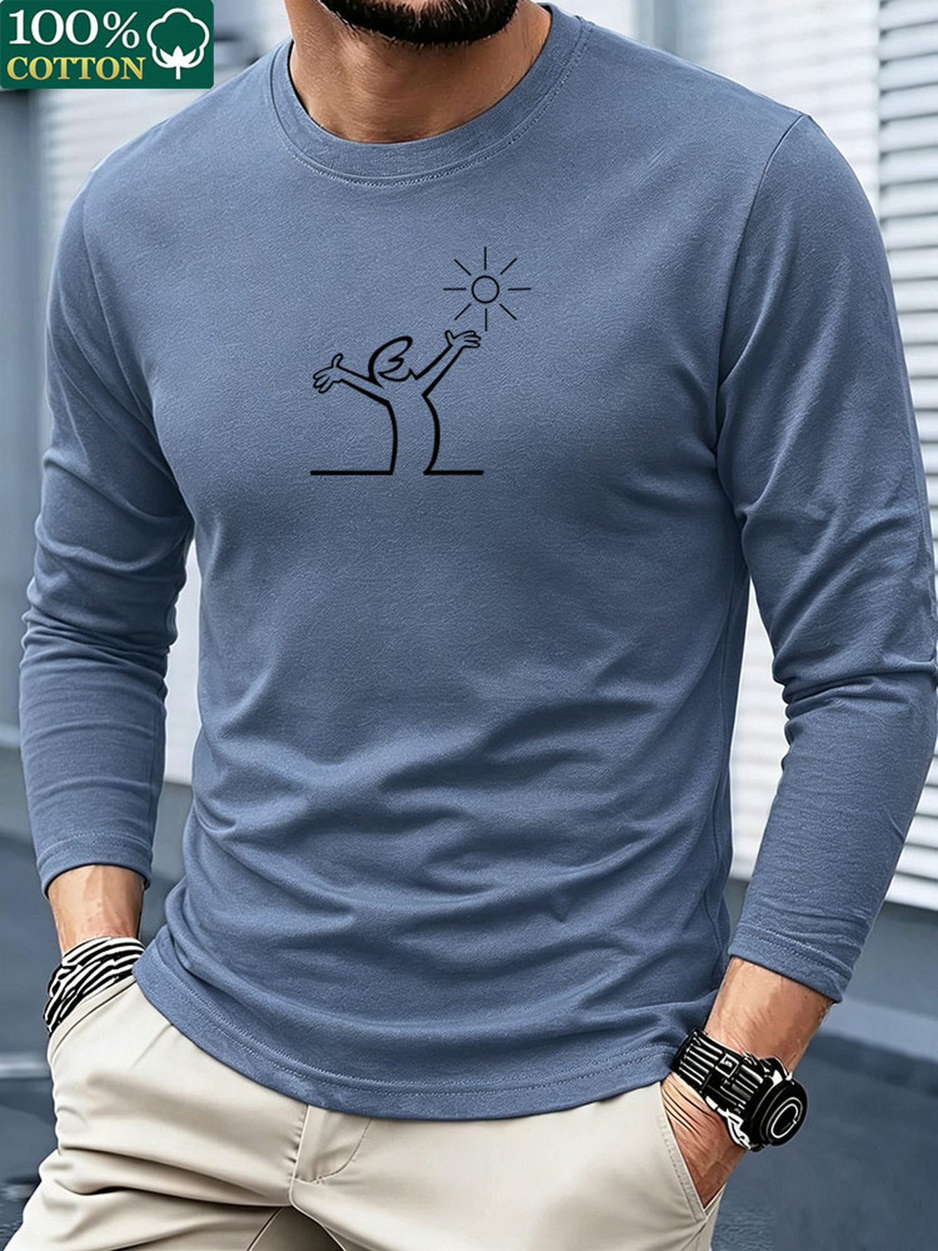 Heren T-shirt met lange mouwen - Men'S Fashion T Shirts recensie en prijs
