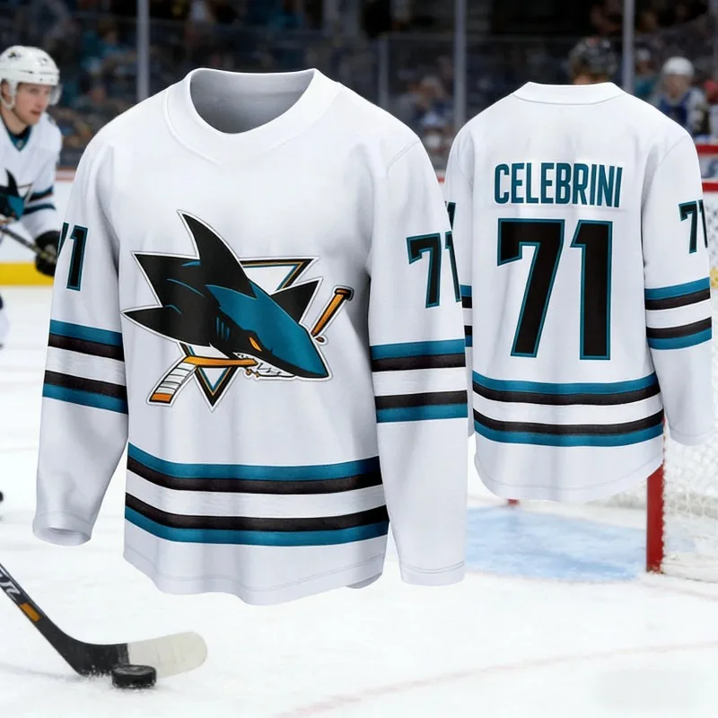 San Jose Sharks, Celebrini # 7 - Mens Fashion Summer recensie en prijs